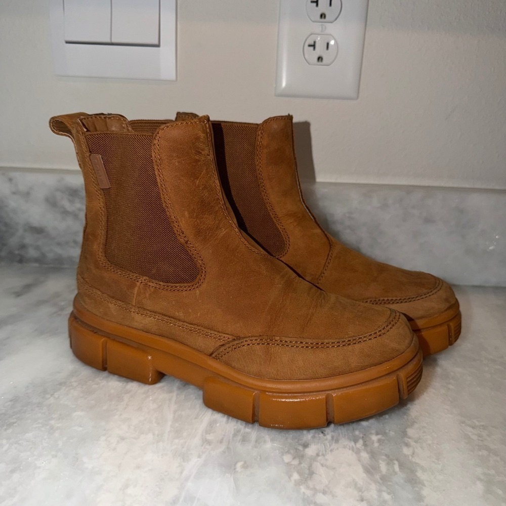 Sorel Explorer STRT Chelsea Boots Womens 5 Waterproof Tan Gum Ankle